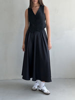 Elegant Fashion Satin Loose Women Skirt High Waist Maxi Long Skirt