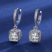 Women Fashion Cute Tiny Clear Crystal CZ Stud Earrings Sterling Silver Jewelry