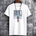 Men's Short Sleeve Fashion Cotton Tee Tops Printed Casual T-Shirt