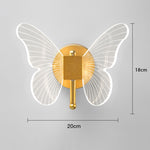 Modern LED Butterfly Wall Lamp Indoor Lighting Acrylic Home Decoration Lamp
