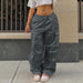 Women's Clothing Oversized Plus Size Low Waist Loose Baggy Cargo Sweatpants