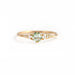 Sterling Silver Fresh Mint Green Zircon Rings Women Minimalist Crystal Jewelry