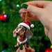 Cartoon Cute Dog Christmas Ornaments Hanging Decoration Gift Hanging Tree Pendant