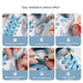 Press Lock Shoelaces No Ties Elastic Laces Sneaker Flat Shoelace