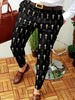 Men's Business Casual Trousers Geometric Pattern Print Straight Long Pants