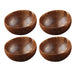 12-15cm Natural Coconut Bowl Set Wooden Bowl Spoon Kitchen Set