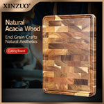 Wooden Cutting Board Fruit Meat Vegeatable Chopping Non-Slip Board Kitchen Tools