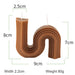 Geometry Unique Candle Wave S Shape Unscented Decorative Candles