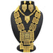 24K Gold Plated Necklace Set Women's Bridal Wedding Luxury Jewelry