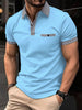 Men's Casual Short-Sleeved Polo T-Shirt Rowan Collar Breathable T-Shirt