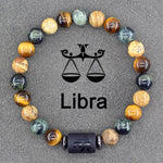 12 Zodiac Sign Bracelet Homme Constellation Bangles Jewelry