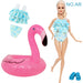Swimming Rings Swimsuits Bikini Slipper Chair Barbie Doll Accessories Toy