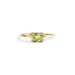 Sterling Silver Fresh Mint Green Zircon Rings Women Minimalist Crystal Jewelry