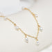 14K Gold Filled Natural Pearl Necklace Women's Fashion Choker Necklace Jewelry