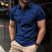 Men's Casual Short-Sleeved Polo T-Shirt Rowan Collar Breathable T-Shirt