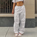 Women's Clothing Oversized Plus Size Low Waist Loose Baggy Cargo Sweatpants