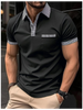 Men's Casual Short-Sleeved Polo T-Shirt Rowan Collar Breathable T-Shirt