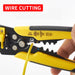 Crimper Cable Cutter Adjustable Wire Stripper Multifunctional Crimping Pliers