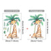 Cartoon Jungle Animals Leaves Vinyl Wall Stickers Kids Room Home Decor