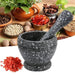 Stone Mortar Masher Multi-Function Garlic Spices Manual Masher