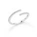 Vintage Zircon Adjustable Rings Women's Stainless Steel Jewelry