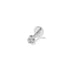 Multi Size White Zircon Earrings Women Sterling Silver Piercing Stud Earring Jewelry