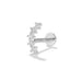 Multi Size White Zircon Earrings Women Sterling Silver Piercing Stud Earring Jewelry