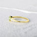 Sterling Silver Fresh Mint Green Zircon Rings Women Minimalist Crystal Jewelry