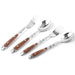 Tableware Wooden Handle Cutlery Set Stainless Steel Dinnerware Set