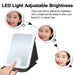 USB Led Makeup Blob Mirrors 360 Portable Foldable Smart Tabletop Vanity Miroir