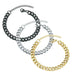 Classic Stainless Steel Cuban Chain Bracelet With 3mm To 7mm Widths For Men & Women
