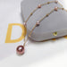 Big Round Pearl Pendant Natural Freshwater Pearl Necklace 18K Gold Plating Women's Jewelry