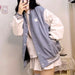 Baseball Jacket Soft Loose Cardigan Women's Fashion Sweate Jacket