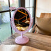 Rotatable Double-Sided Blob Mirror 360 Degree Swivel Desktop Makeup Mirror