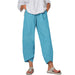 Women's Loose Trousers Cotton Linen Casual Harem Pants