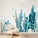Wall Vinyl Stickers Jungle Tropical Plants Palm Leaf Living Room Eco-friendly Decals