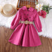 Korean Style Girls Trench Peter Pan Collar Windbreaker Coat Dress Children's Clothes
