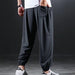 Men's Quick-Drying Ice Silk Casual Harem Pants Ultra-Thin Elastic Loose Trousers