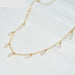 14K Gold Filled Natural Pearl Necklace Women's Fashion Choker Necklace Jewelry