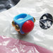 Bohemia Exaggerated Resin Rings Woman Acrylic Punk Jewelry