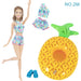 Swimming Rings Swimsuits Bikini Slipper Chair Barbie Doll Accessories Toy