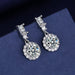 Women Fashion Cute Tiny Clear Crystal CZ Stud Earrings Sterling Silver Jewelry