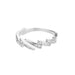 Vintage Zircon Adjustable Rings Women's Stainless Steel Jewelry