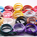 FishSheep Multicolor Bowknot Glitter Filled Silicone Bangle Bracelet