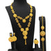 24K Gold Plated Necklace Set Women's Bridal Wedding Luxury Jewelry