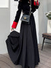 Women's Skirts Spring Pleated Floor Length Solid Simple Stylish Korean Style Long Skirts