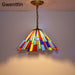 Vintage Tiffany Pendant Lights Stained Glass Hanging Lamp Home Decor