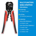 Crimper Cable Cutter Adjustable Wire Stripper Multifunctional Crimping Pliers