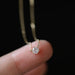 Crystal Zircon Sterling Silver Pendant Necklace Women's Fashion Jewelry