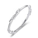 Sterling Silver Bracelet Bangle Adjustable Bamboo Joint Women Fashion Jewelry